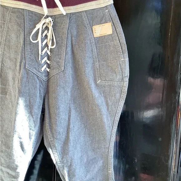 KAPITAL Denim Riding Lace Up Pants - Picture 5 of 11